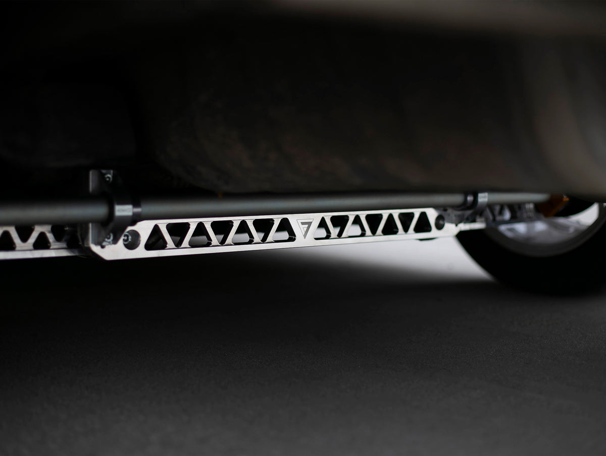 MKG Billet Rear Lower Control Arm Subframe Brace Tie Bar – For Honda Civic EK 1996-2000 (Silver)